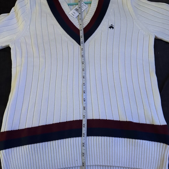 BNWT Brooks Brothers Men’s Small Tennis Sweater - Picture 3 of 6
